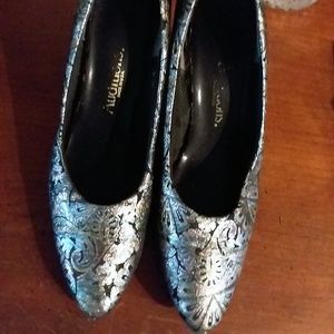 Glamorous Brocade Dress Heels